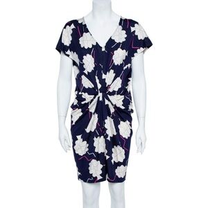 Diane Von Furstenberg Floral Print Nobuko Dress Size 4